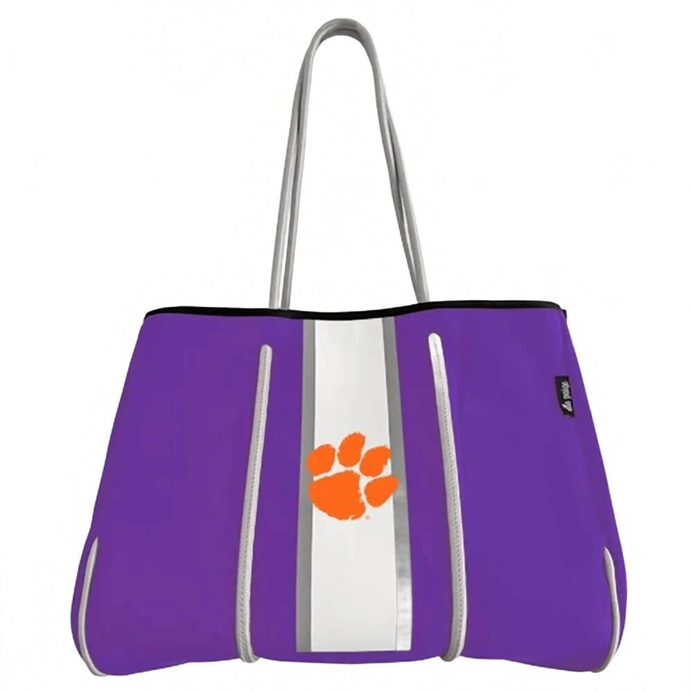 NEW CAPRI DESIGNS women's stadium neoprene tote in clemson university